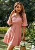 Boho Polka Dot Mini Dress Helena